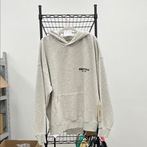 Essentials Men's Light Gray Hoodie